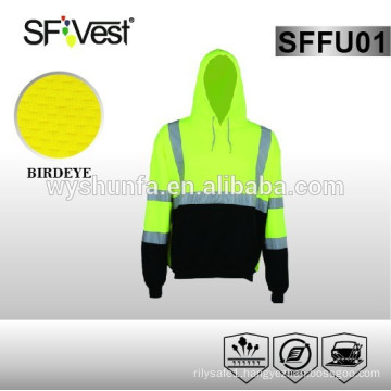 new products 2015 safety work uniform high visibility hooded safety sweatshirt